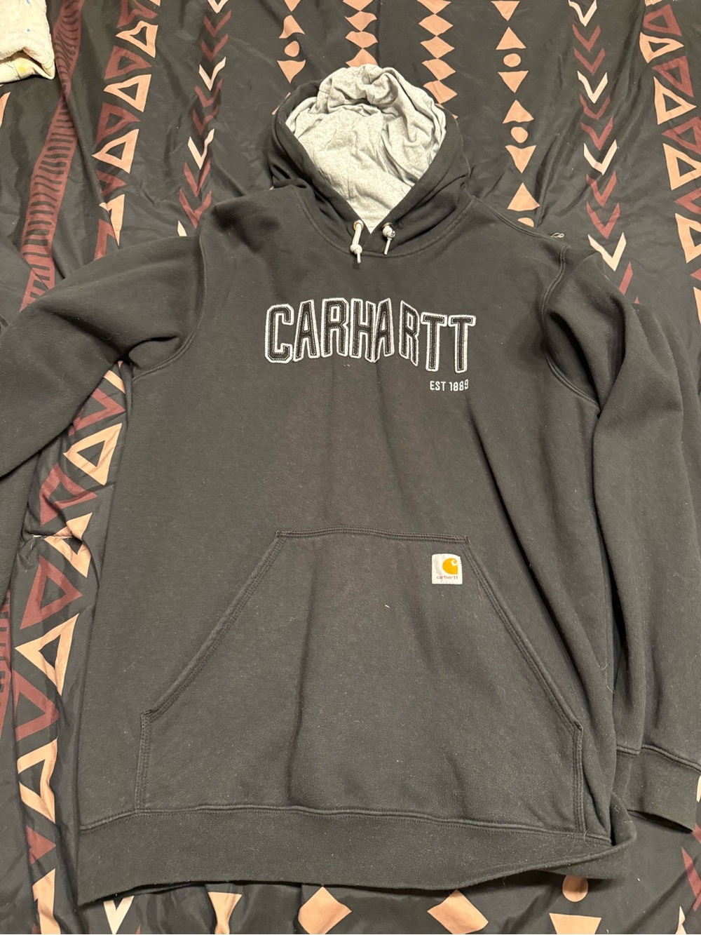 Carhartt Men’s Black Hoodie Sweatshirt